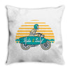 ride and surf Throw Pillow