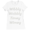 wibbly w0bbly Ladies Fitted T-Shirt