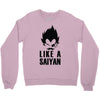like a saiyan Crewneck Sweatshirt
