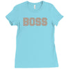 boss funny Ladies Fitted T-Shirt