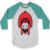 native america wolf 3/4 Sleeve Shirt