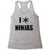 i heart ninjas Racerback Tank