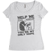 help me stack overflow youre myo nly hope Women's Triblend Scoop T-shirt
