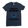 sarcastic comment loading Ladies Fitted T-Shirt