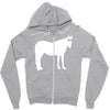 staring horse Zipper Hoodie