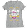 i am a february women Ladies Fitted T-Shirt
