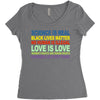 kindness is everything Women's Triblend Scoop T-shirt
