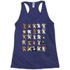 dabbing animals Racerback Tank