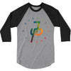jake paul colorful 3/4 Sleeve Shirt