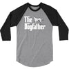 the dogfather dalmatian white 3/4 Sleeve Shirt