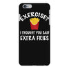exercise vs extra fries iPhone 6 Plus/6s Plus Case