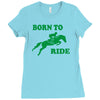 born to ride horse riding pony horse Ladies Fitted T-Shirt
