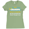 mischief with grandpa Ladies Fitted T-Shirt