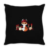 dia de los foxes Throw Pillow