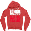 zombie apocalypse response Zipper Hoodie