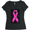 her fight is my fight Women's Triblend Scoop T-shirt