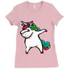 DABBİNG LEPRECHAUN UNİCORN Ladies Fitted T-Shirt