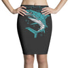 polygon shark Pencil Skirts