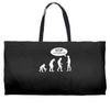 banksy funny human evolution indie Weekender Totes
