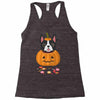 haloween french bulldog Racerback Tank