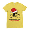 skull christmas Ladies Fitted T-Shirt