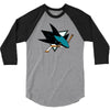 jose sharks youth 3/4 Sleeve Shirt