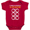 men's i used to have a 6 pack funny beer gut Baby Bodysuit