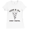 pizza is my spirit animal Ladies Fitted T-Shirt