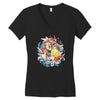 shining splash koi Women's V-Neck T-Shirt