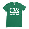 wm 74 germany world cup 1974 retro football Ladies Fitted T-Shirt
