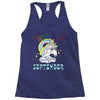 unicorns are born in september cute unicorn Racerback Tank