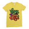 vegan for life Ladies Fitted T-Shirt