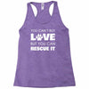 rescue love Racerback Tank