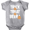 trick or treat or beer Baby Bodysuit