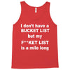 fucket list Tank Top