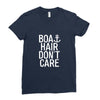 boat hair don't care Ladies Fitted T-Shirt