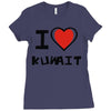 i love kuwait Ladies Fitted T-Shirt