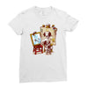 triple beagle portrait Ladies Fitted T-Shirt