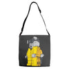 breaking bad lego parody Adjustable Strap Totes