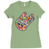 adesivo  hand shocker stickers bomb decal usdm jdm Ladies Fitted T-Shirt