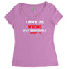 i may be wrong Women's Triblend Scoop T-shirt
