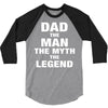 Dad The Man The Myth The Legend - Son of a Legend Family Matching 3/4 Sleeve Shirt