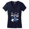 buddy the elf sweater bye buddy hope you find your dad Women's V-Neck T-Shirt