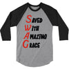 saved with amazing grace 3/4 Sleeve Shirt