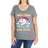 I Wish I Were A Unicorn So I Could Stab Idiots With My Head Ladies Curvy T-Shirt