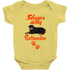 Sleeps With Rottweiler Baby Onesie