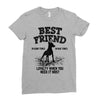 Best Friend Doberman Ladies Fitted T-Shirt