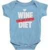 wine diet challenge accepted Baby Bodysuit
