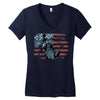 us flag Women's V-Neck T-Shirt