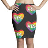 Yes Lgbt Heart Pencil Skirts